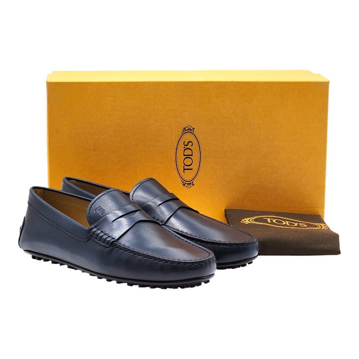 Tod’s Gommino Penny Driving Men's Leather Loafers Blue UK 6 US 7.5