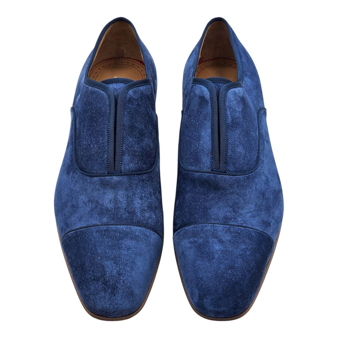 Christian Louboutin Alpha Male Oxford Suede Shoes - Blue EU 45.5 / US 12.5 $995