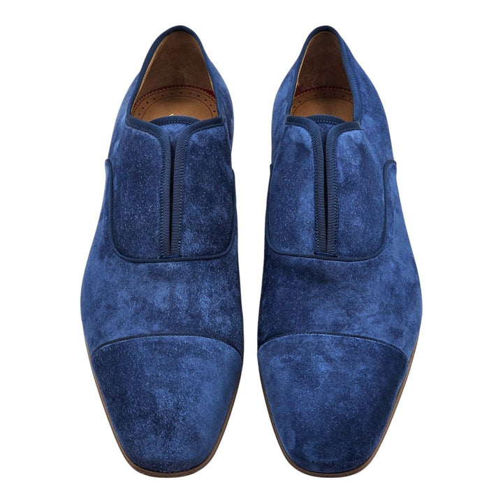Christian Louboutin Alpha Male Oxford Suede Shoes - Blue EU 45.5 / US 12.5 $995