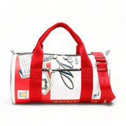 Moschino x Jeremy Scott Budweiser Beer Can Duffel Bag - Leather - White $1200