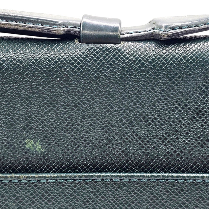 Louis Vuitton Taiga Leather Serviette Kourad Briefcase Epicea Green T16786