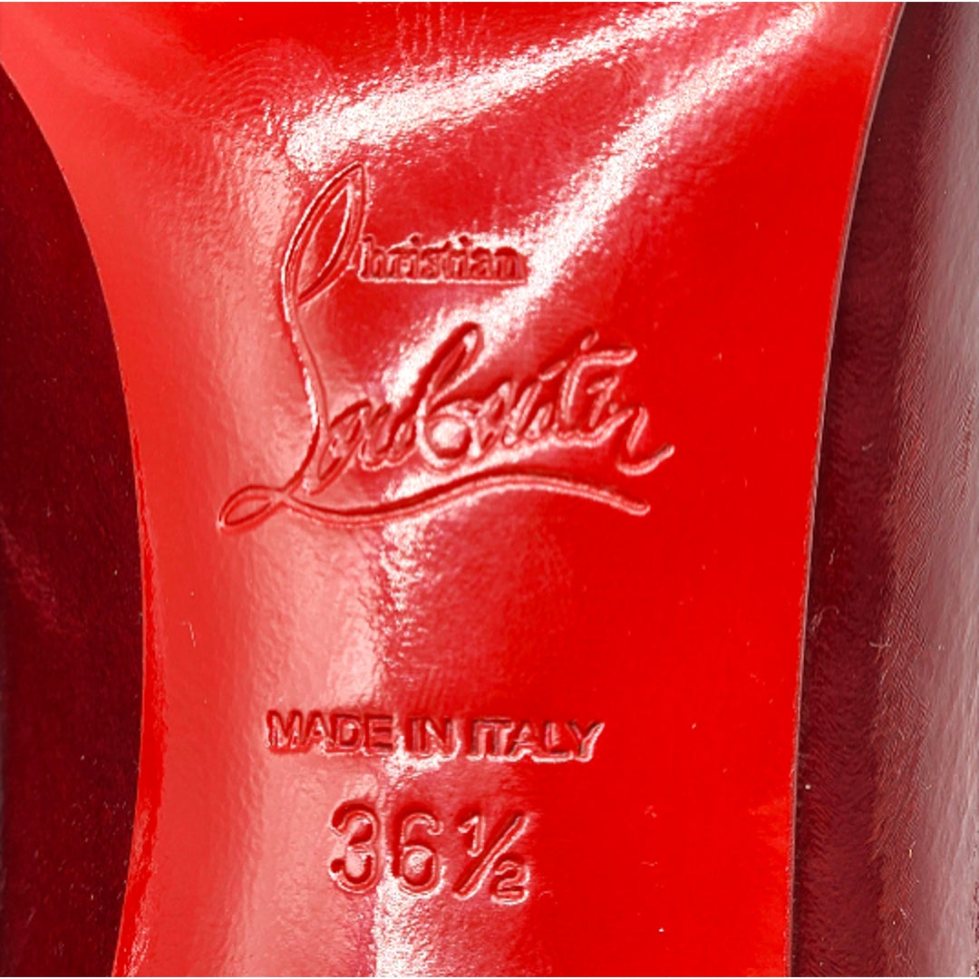 Christian Louboutin Miss Jane Patent Leather Pumps Red EU 36.5 US 6 - New $945
