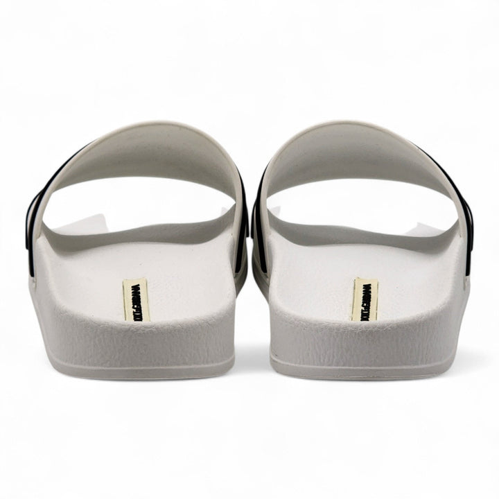 Dolce & Gabbana Logo Saint Barth Rubber Pool Slides White EU 39 US 9