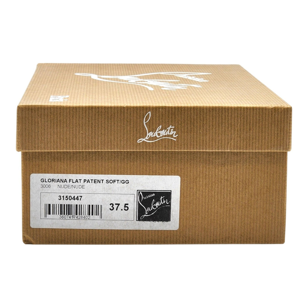 Christian Louboutin Gloriana Leather Ballet Flats Blush Nude EU 37.5 US 7 - $745