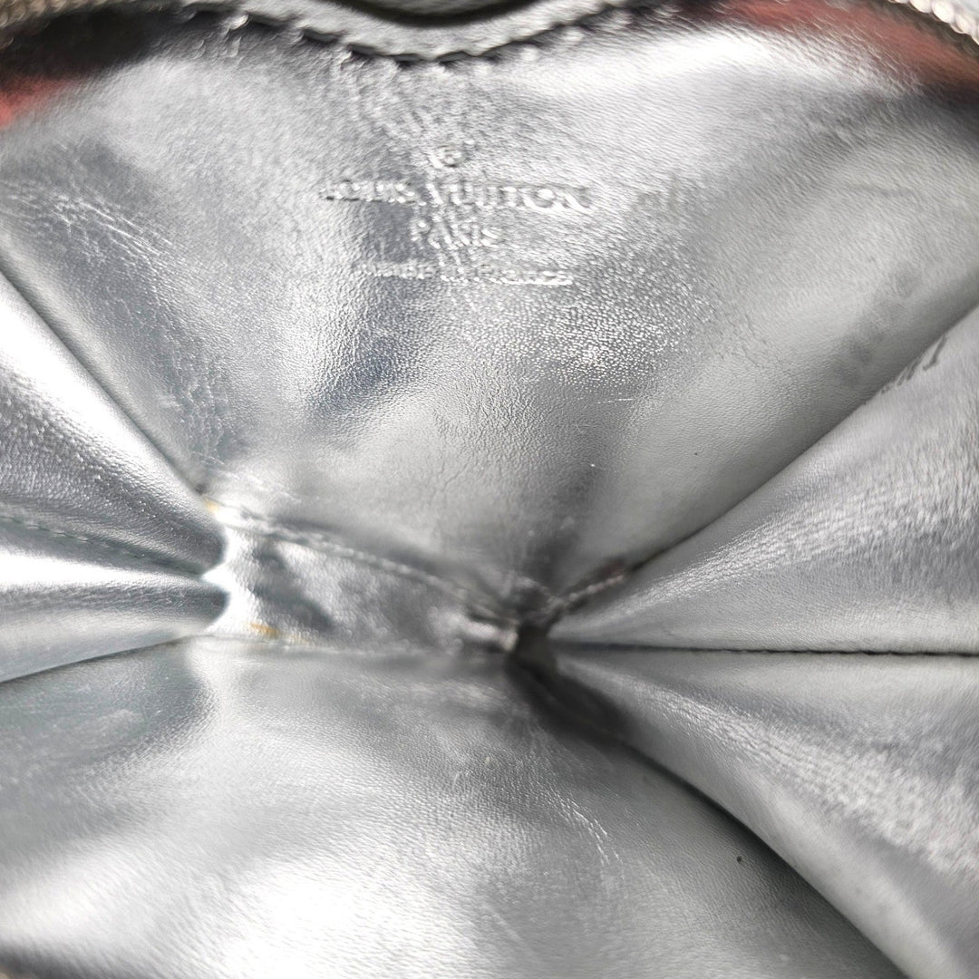 Louis Vuitton Miroir Porte Monnaie Coeur Heart Coin Purse Case Silver M93566