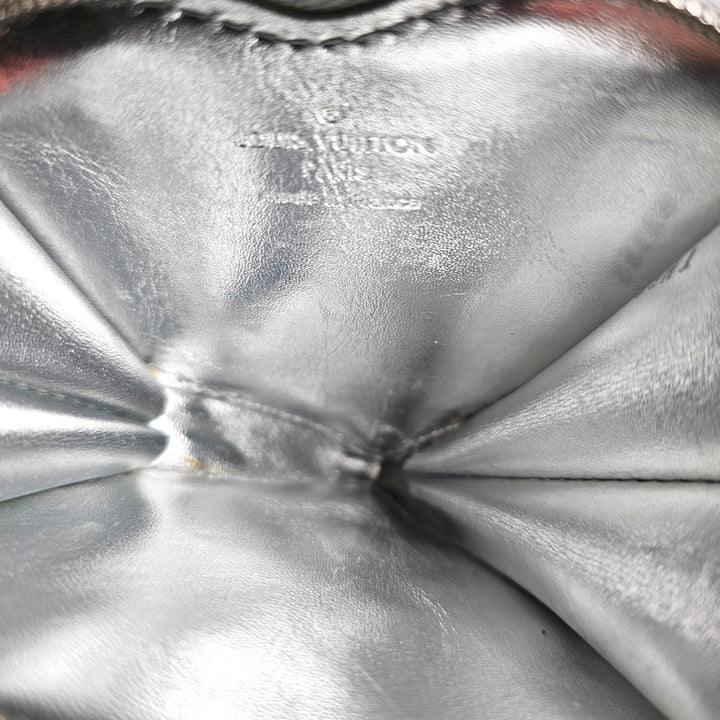 Louis Vuitton Miroir Porte Monnaie Coeur Heart Coin Purse Case Silver M93566