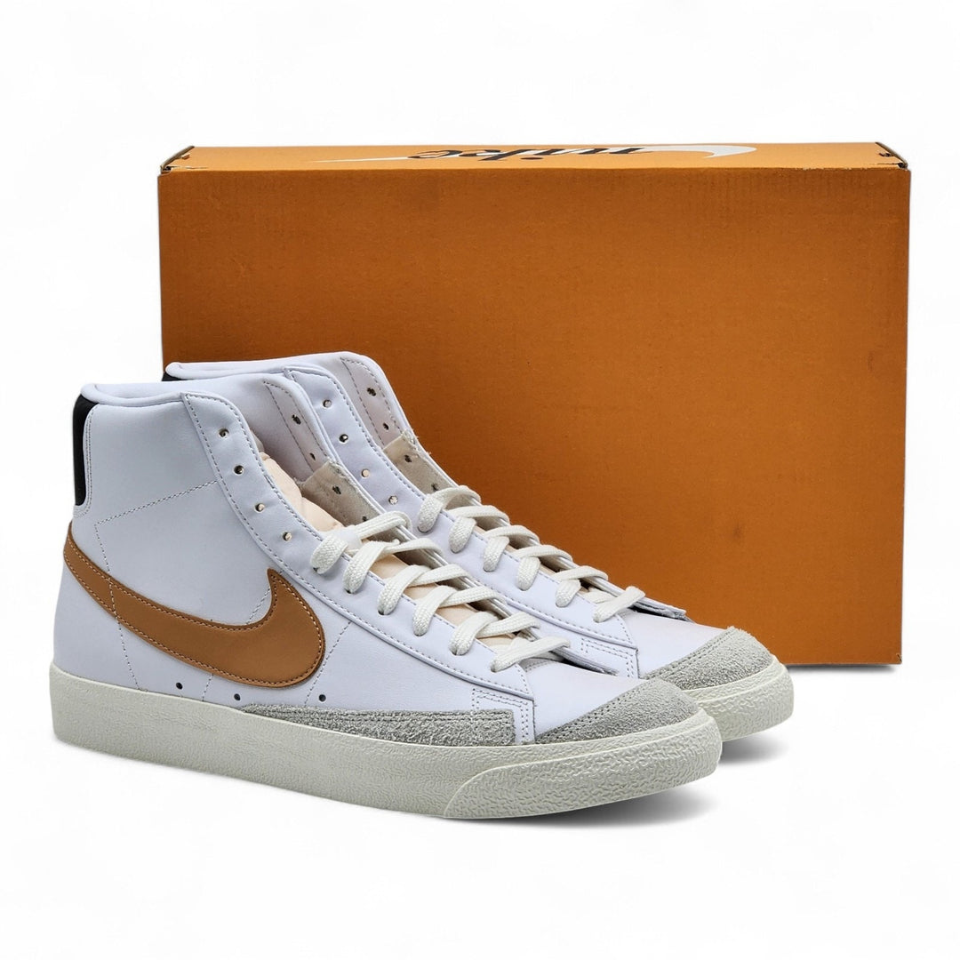 Nike Blazer Mid 77 VNTG BQ6806-125 Men's Leather Shoe White EU 45 US 11