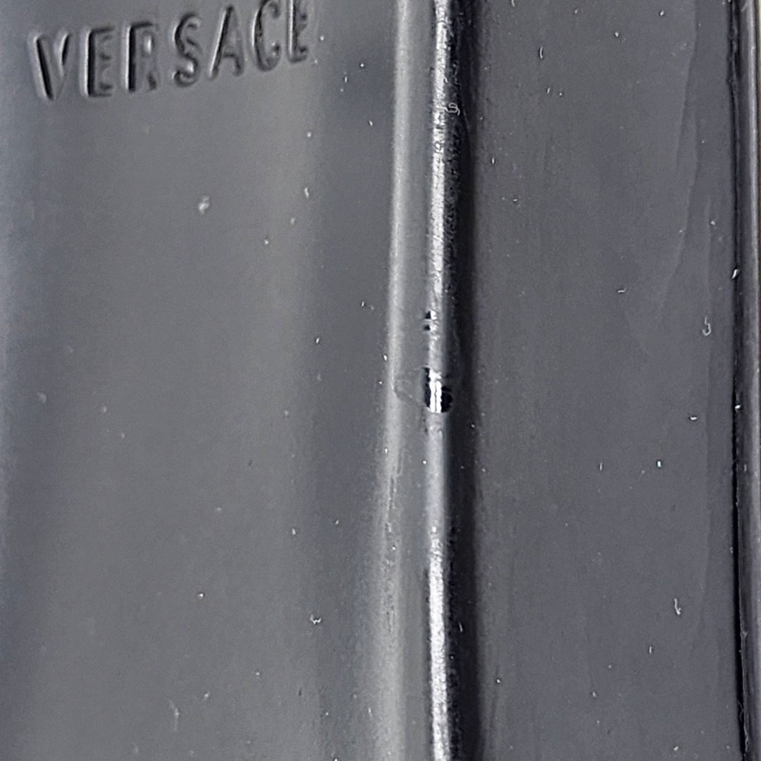 Versace Medusa Men's Black Pool Slides Sandals - Preowned Size EU 44 US 11