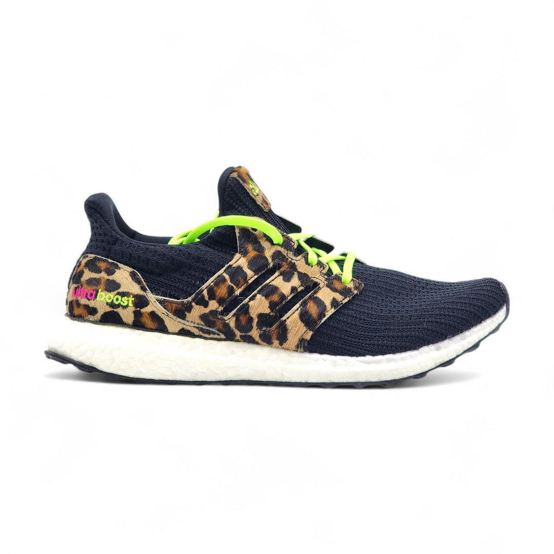 Adidas Ultraboost DNA Leopard FZ2731 Primeknit Sneakers Core Black US 10.5