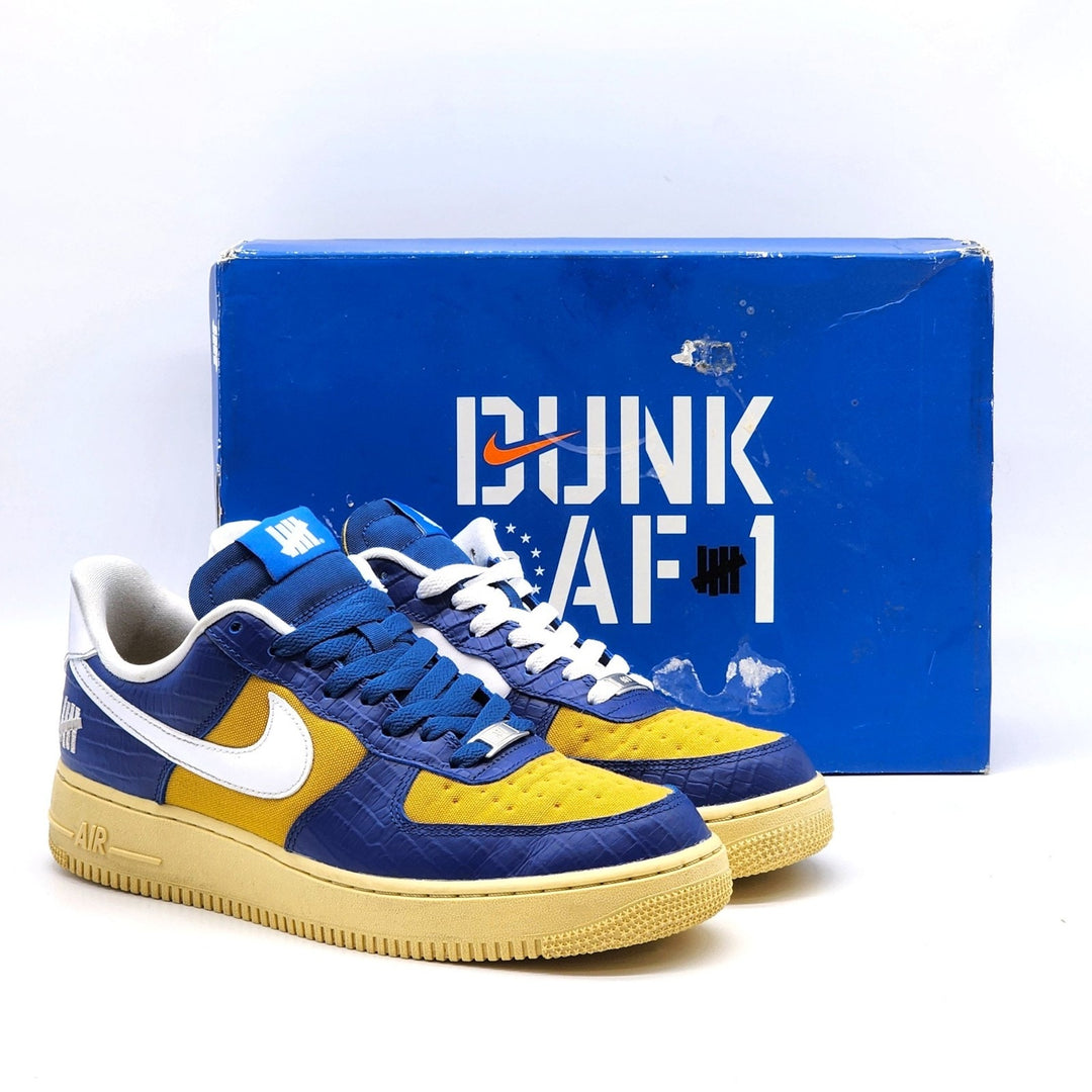 Nike Undefeated AF1 Low SP 5 On It DM8462-400 Leather Sneakers Blue 9.5