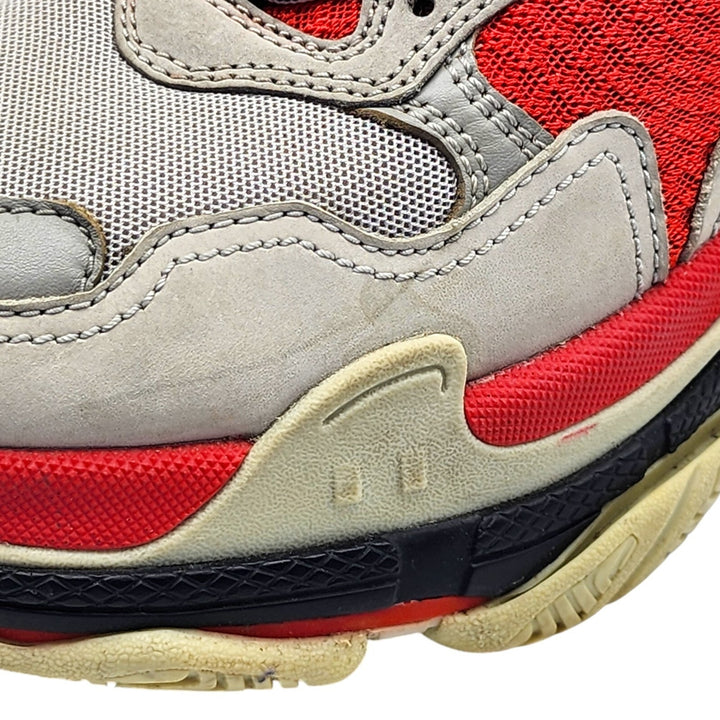 Balenciaga Triple S Red White Black Unisex Sneakers 536737 EU 39 US 6M 9W