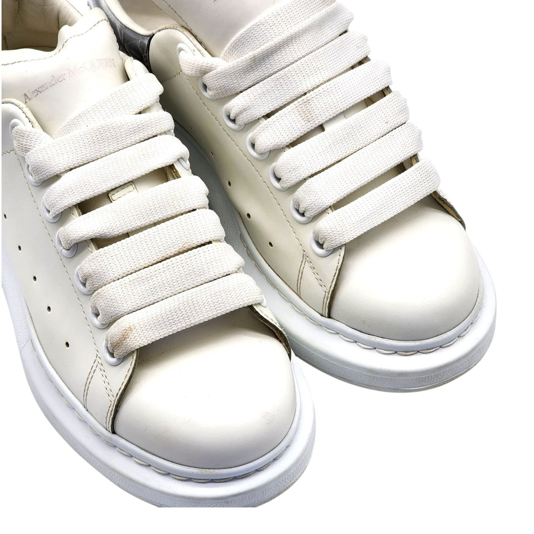 Alexander McQueen Oversized Leather Sneakers White EU 37 US 6.5