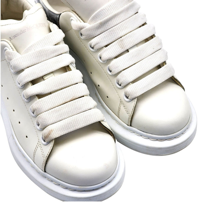 Alexander McQueen Oversized Leather Sneakers White EU 37 US 6.5