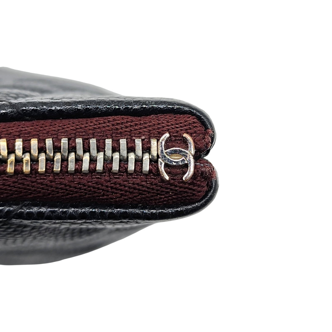 Chanel Quilted Leather O’Case Pouch Clutch Black Silver SHW 24-series