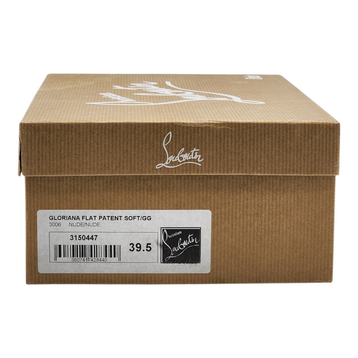 Christian Louboutin Gloriana Patent Leather Ballet Flats Nude EU 39.5 US 9 $745