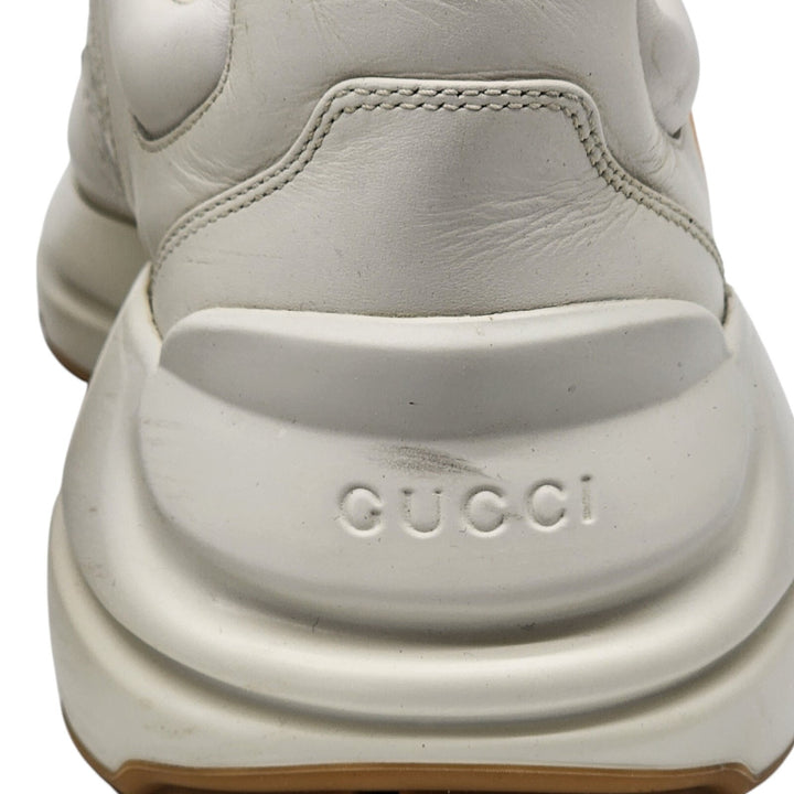 GUCCI Rhyton Interlocking GG Screener Star Leather Sneakers UK 7 US 8