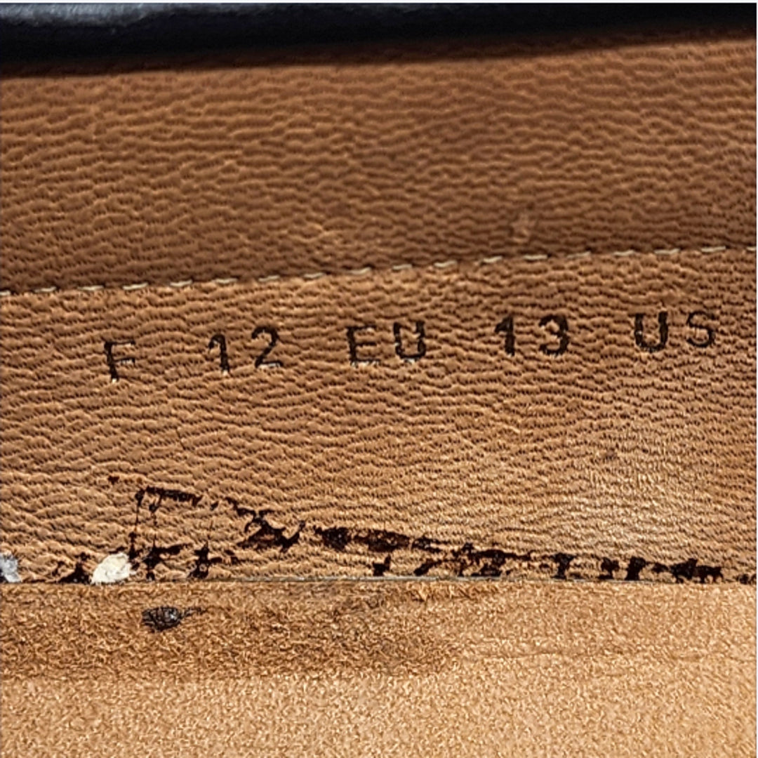 Bally Men’s Leather Driver Loafers Black UK 12 US 13 EU 46