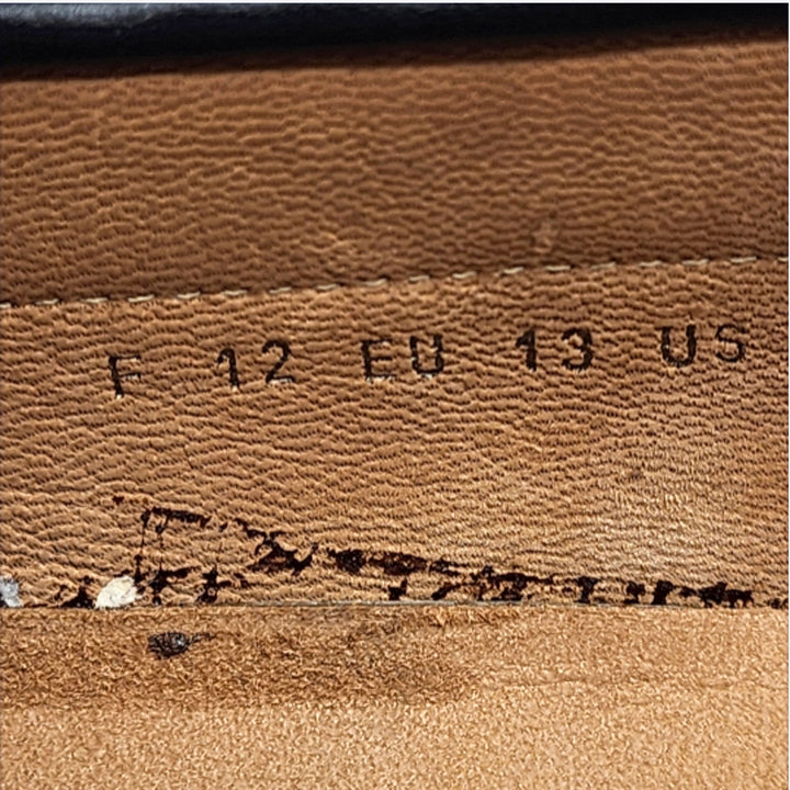 Bally Men’s Leather Driver Loafers Black UK 12 US 13 EU 46