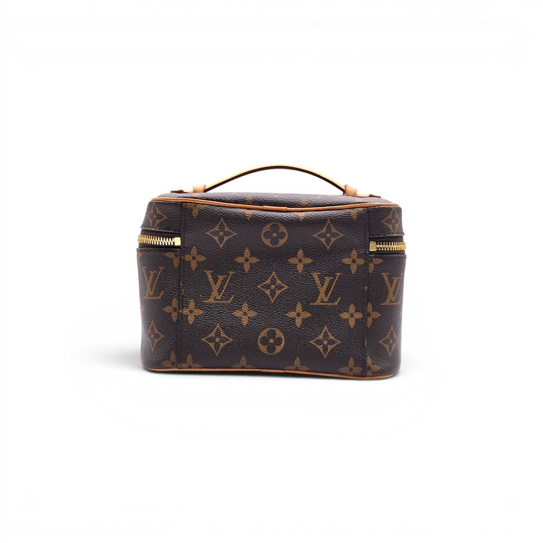Louis Vuitton Nice Mini Vanity Case Monogram Canvas Beauty Bag Brown - Preowned