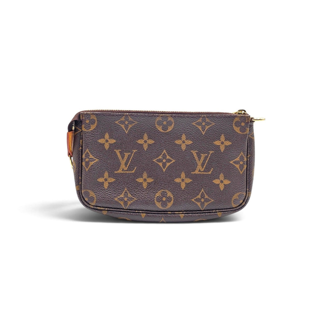 Louis Vuitton Monogram Mini Pochette Accessoires Chain Pouch Bag M58009