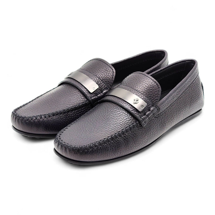 Tod’s for Ferrari Gommino Driving Leather Loafers Black UK 7 US 8.5
