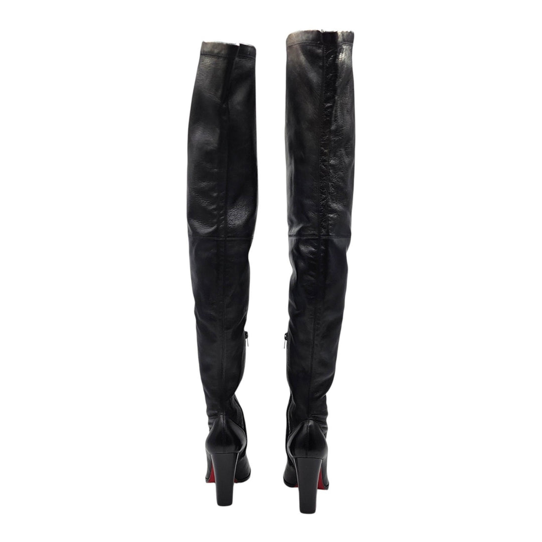 Christian Louboutin Kiss Me Gena Over The Knee Leather Boots EU 37 US 7 $1795