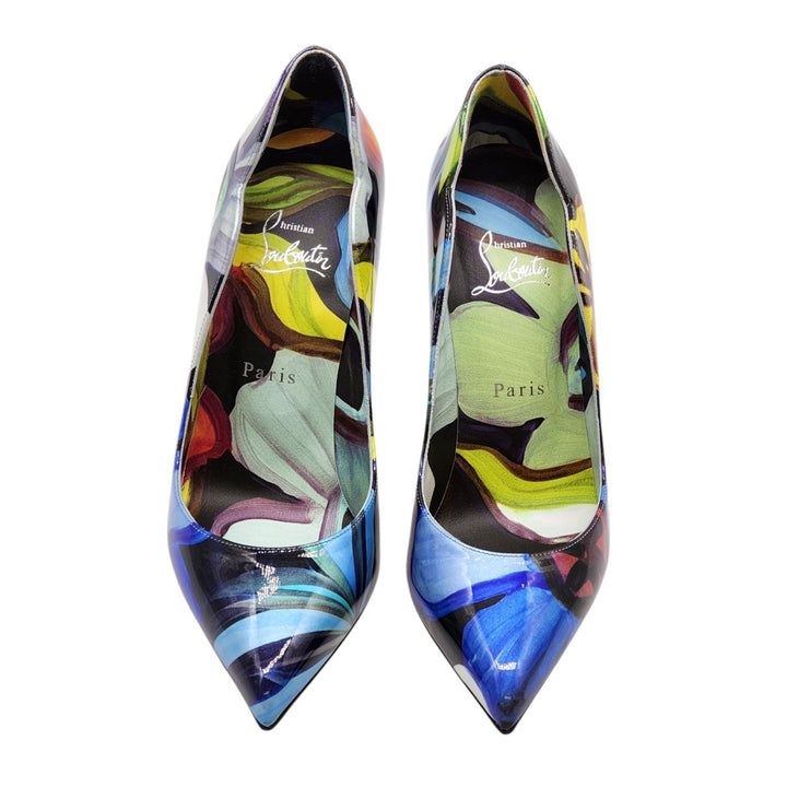 Christian Louboutin Hot Chick Leather Pumps Multicolor EU 38 US 7.5
