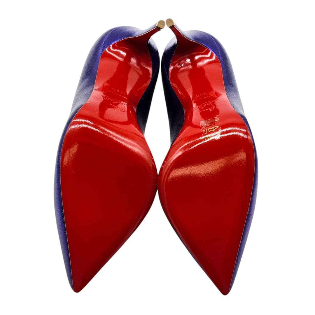 Christian Louboutin Hot Chick Leather Pumps 100 Purple EU 39.5 US 9