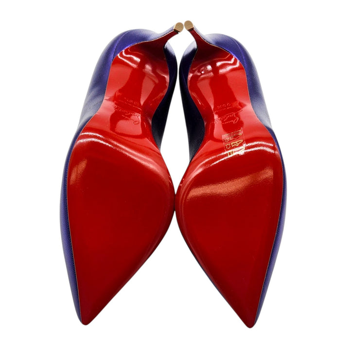 Christian Louboutin Hot Chick Leather Pumps 100 Purple EU 39.5 US 9