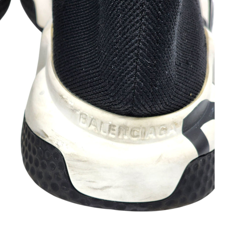 Balenciaga Graffiti Speed Sock Knit Women's Sneakers Black EU 36 US 6