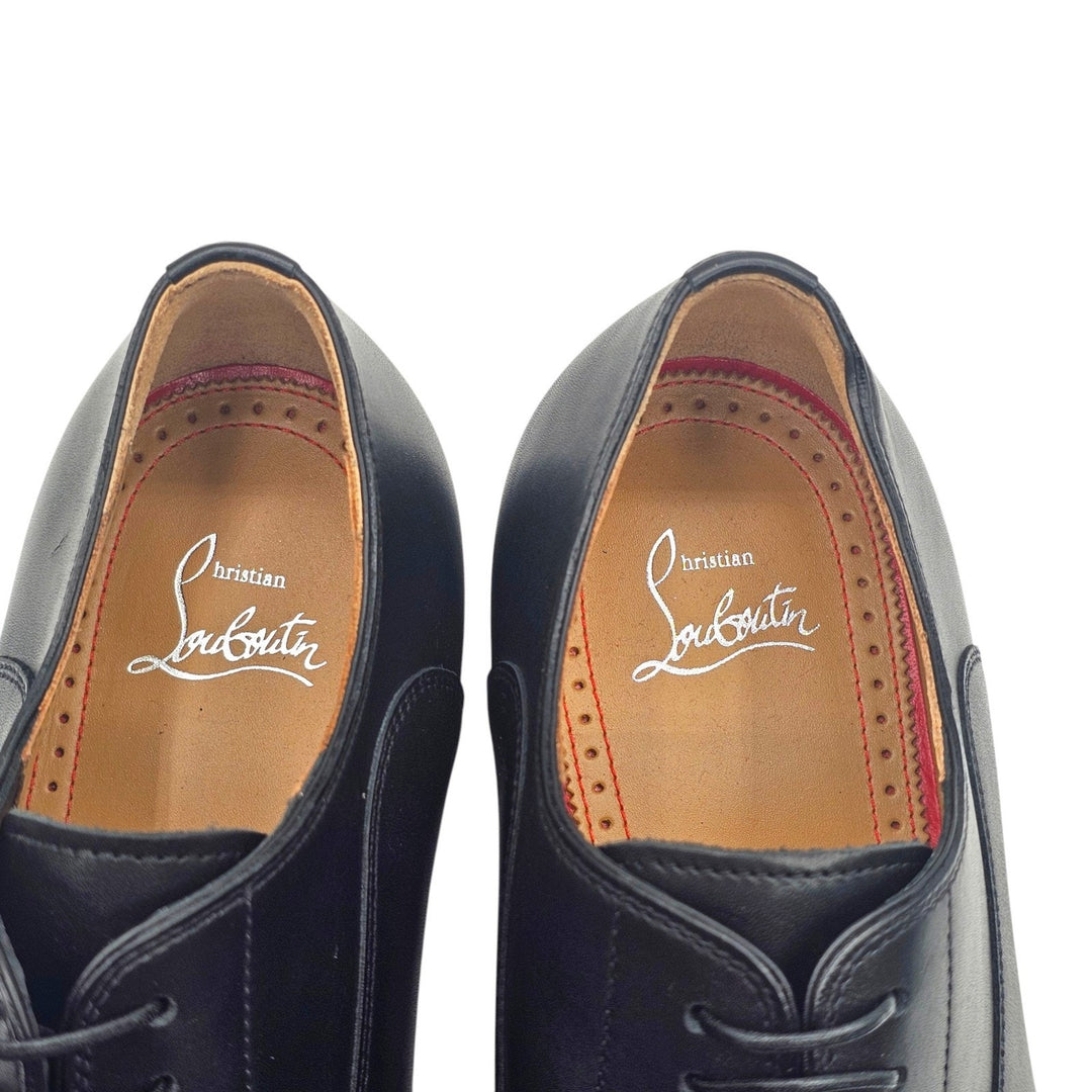 Christian Louboutin Greggo Leather Oxford Shoes Black EU 41 US 8
