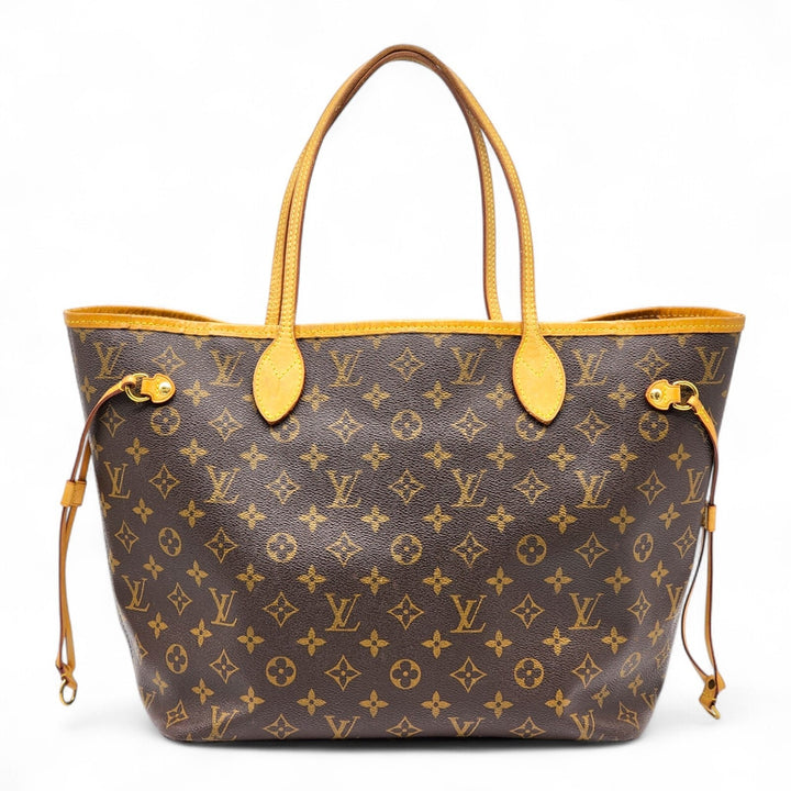 Louis Vuitton Neverfull MM Monogram Canvas Tote Bag M40156 Brown