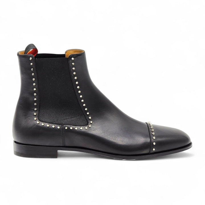 Christian Louboutin Chelsea Cloo Spike Boots Black EU 45.5 US 12.5