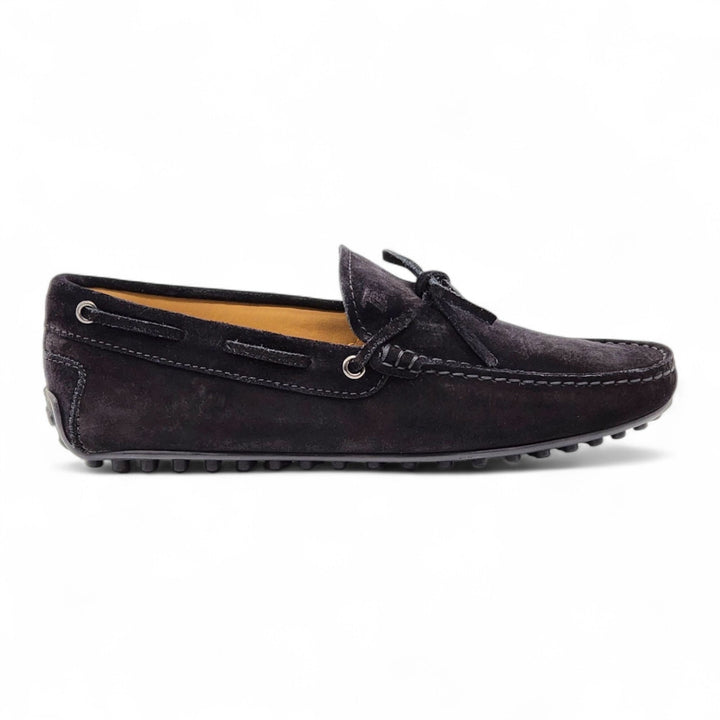 Tod's City Gommino Driving Men's Suede Loafers Black UK 5.5 US 7