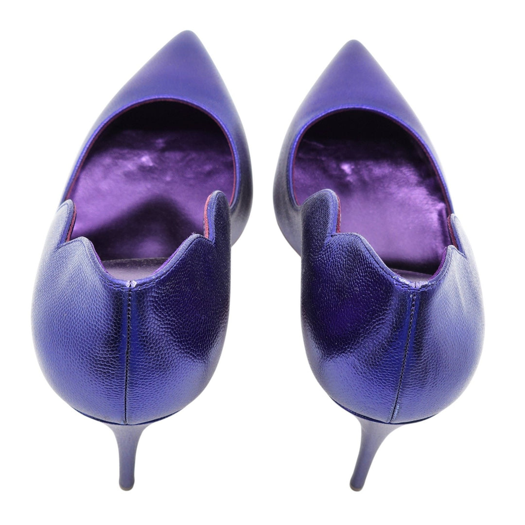 Christian Louboutin Hot Chick Leather Pumps 100 Purple EU 39.5 US 9