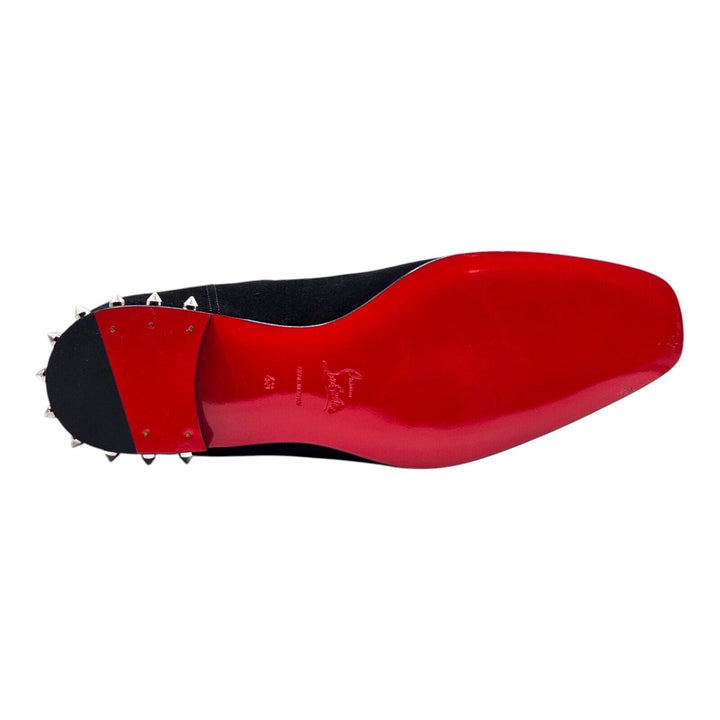 Christian Louboutin So Roadie Flat Suede Boots Black EU 43 US 10