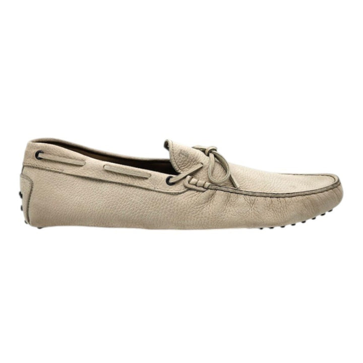 Tod's City Gommino Driving Men's Leather Loafers Beige UK 13 US 14.5