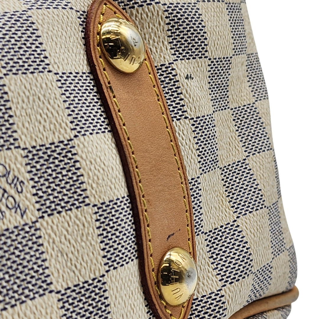 Louis Vuitton Galliera PM Damier Azur Canvas Shoulder Bag Handbag