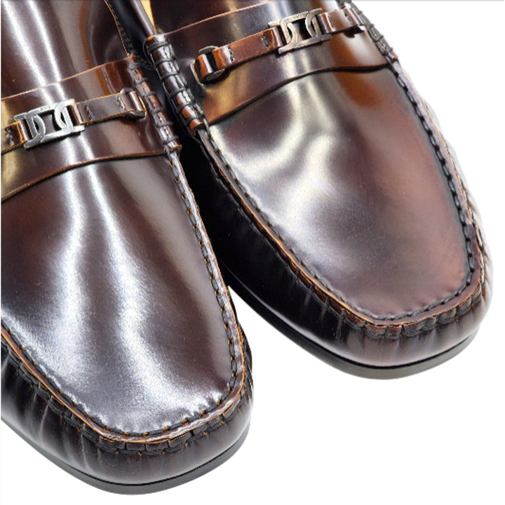 Tod’s City Gommino Leather Loafers Brown UK 7 US 8.5 EU 41.5