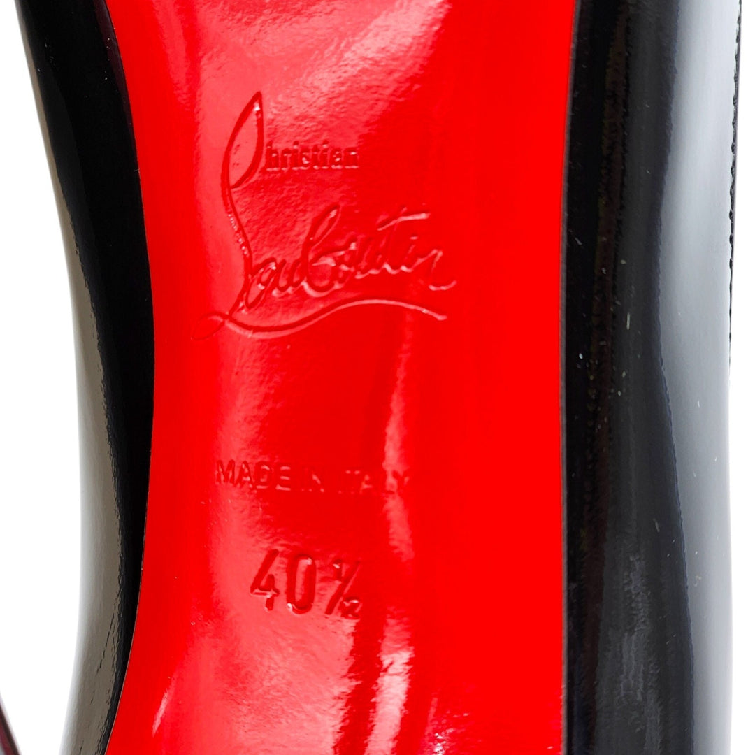 Christian Louboutin Patent Leather Kate 100mm Pumps in Black