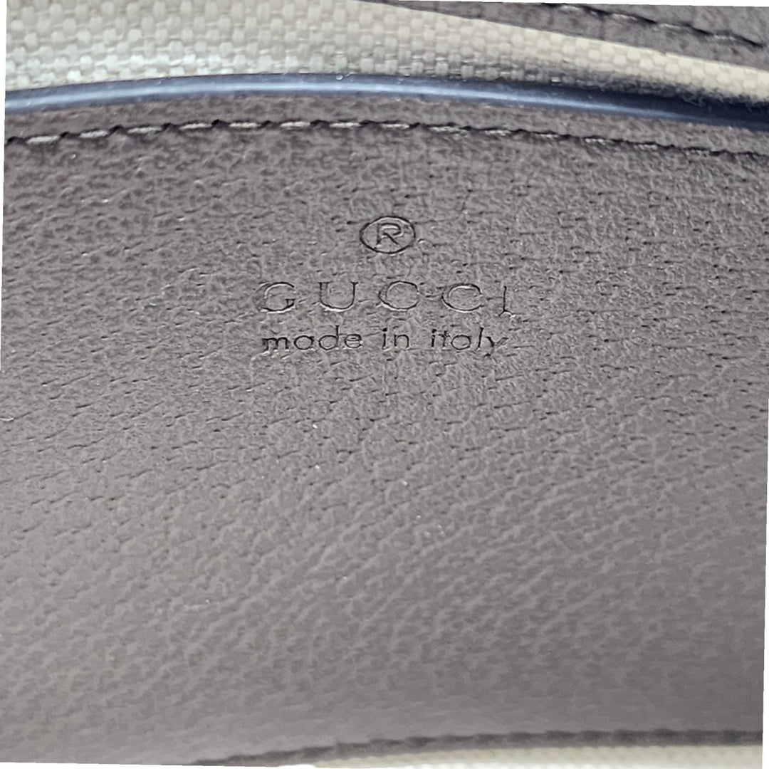 Gucci GG Supreme Monogram Small Ophidia Hobo Shoulder Bag Ebony Beige Brown