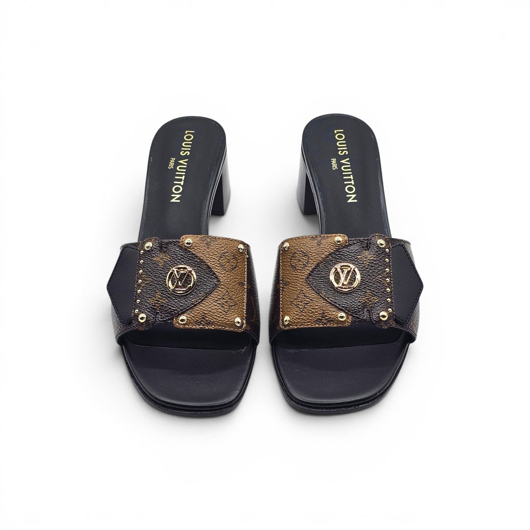 Louis Vuitton LV Frame Mule Monogram Canvas Sandals Brown EU 39 US 9 - NWB