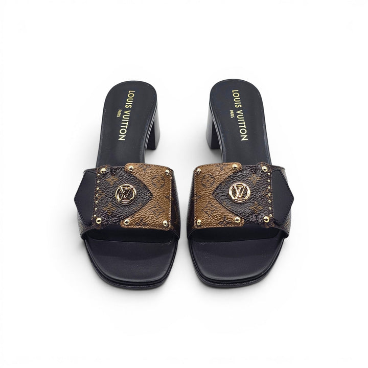 Louis Vuitton LV Frame Mule Monogram Canvas Sandals Brown EU 39 US 9 - NWB