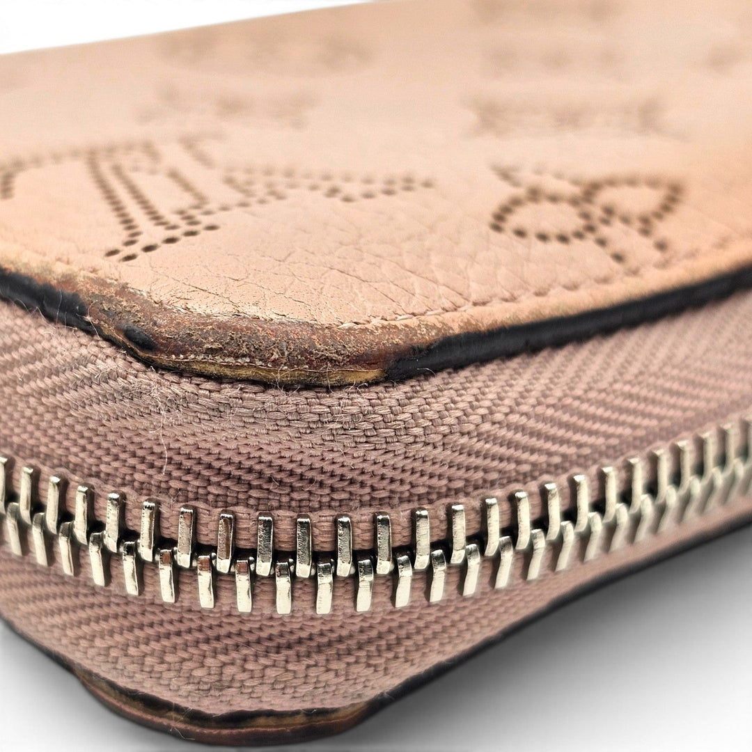 Louis Vuitton Mahina Zippy Wallet Perforated Leather Long Continental Pink