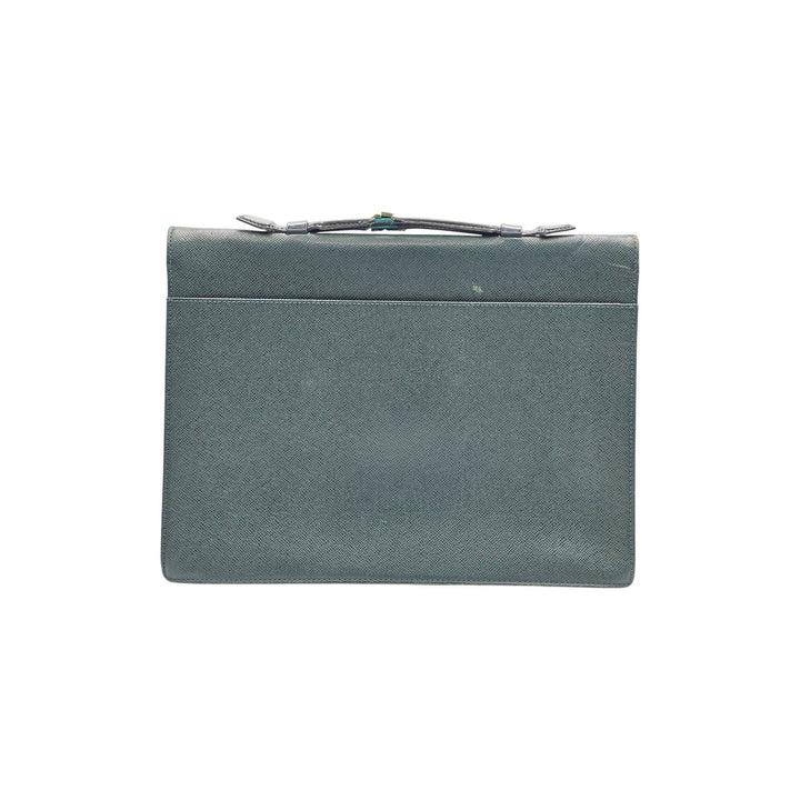 Louis Vuitton Taiga Leather Serviette Kourad Briefcase Epicea Green T16786