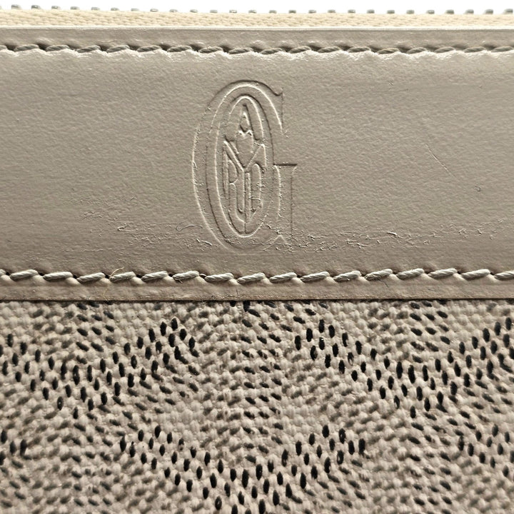 Goyard Goyardine White Matignon GM Wallet Palladium Hardware - New