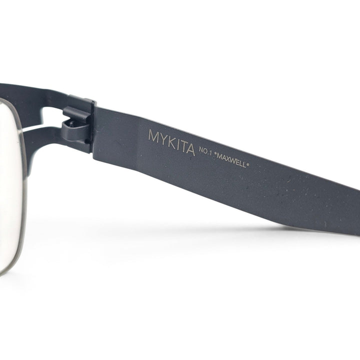 MYKITA Maxwell No1 COL 166 Black Half Rim Eyeglasses 56-20-140 - NWB $850