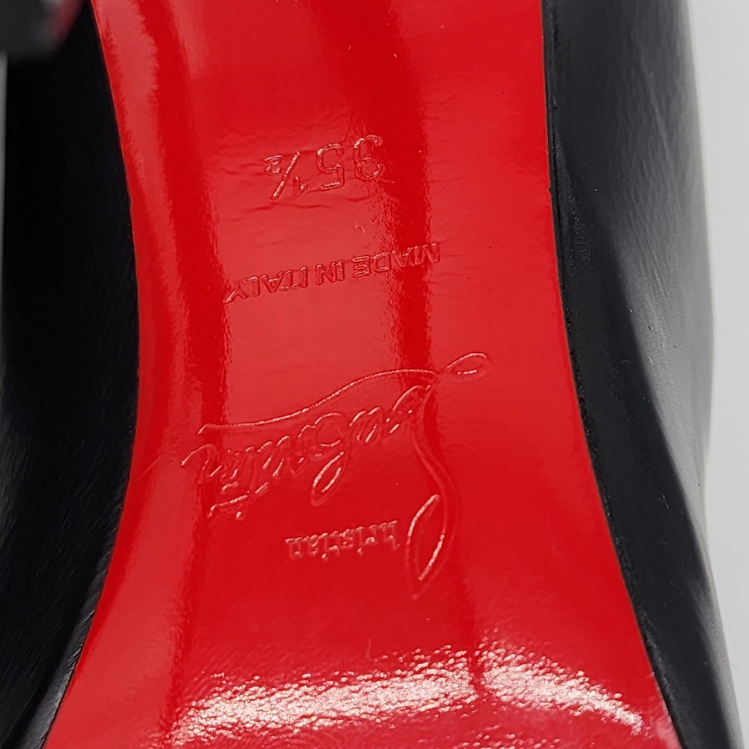 Christian Louboutin Ishtar Boots 100mm - Leather - Black EU 35.5 US 5