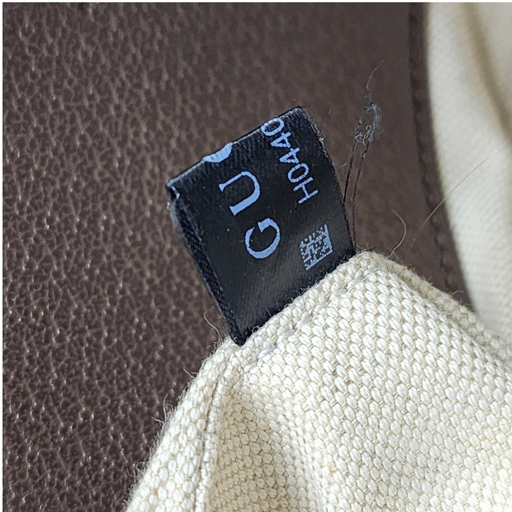 Gucci GG Supreme Monogram Small Ophidia Hobo Shoulder Bag Ebony Beige Brown