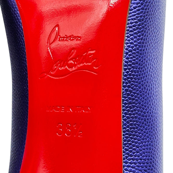 Christian Louboutin Hot Chick Leather Pumps 100 Purple EU 38.5 US 8